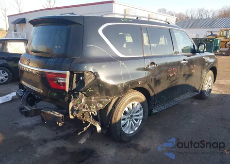 2021 Nissan Armada Sv 4Wd from USA, damaged, VIN JN8AY2AD4M9661966